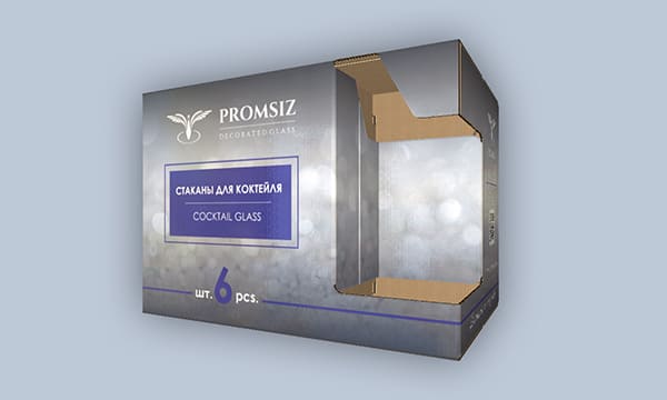 Упаковка для коктейльных бокалов «Гусь хрустальный» («PROMSIZ»)